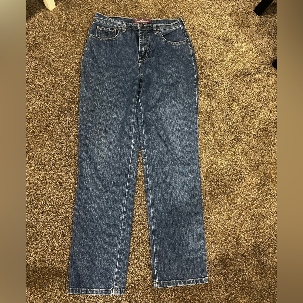 low rise, dark baggy denim